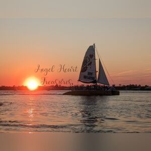 11x14 Original Photography Of Sailboat At Sunset In Alabama Photo Print